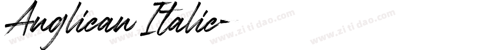Anglican Italic字体转换